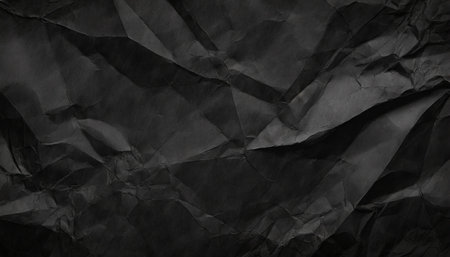 crumpled black paper backgroundの素材