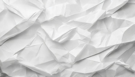 crumpled white paper backgroundの素材