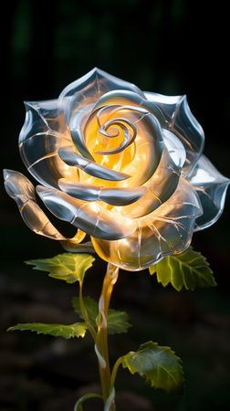 vertical glass rose backgroundの素材