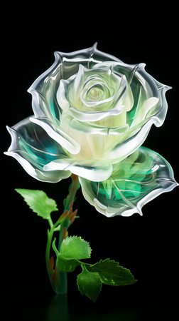 vertical glass rose backgroundの素材