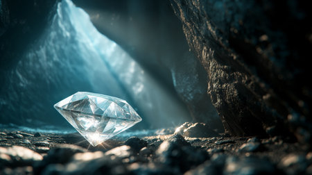 close up on diamond photo with spotlight effect, diamond jewel wallpaper, diamond gemstone backgroundの素材