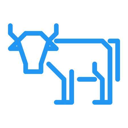 cow icon signのイラスト素材