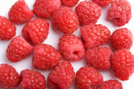 fresh raspberries backgroundの写真素材