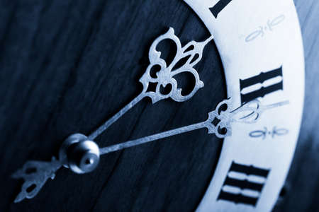 antique clock dial with Arabic numerals の写真素材