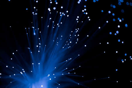 blue fiber opticの写真素材