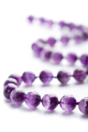 amethyst necklace isoaltedの写真素材