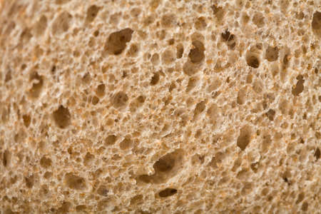 macro of wholemeal bread textureの写真素材