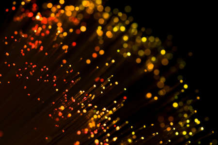 red shining fiber optic