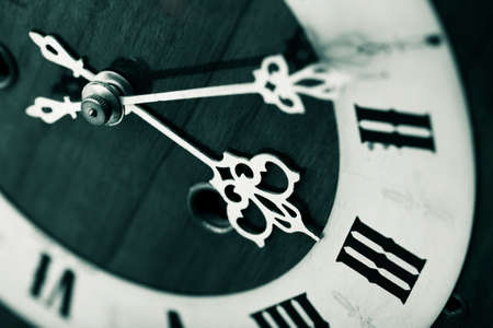 antique looking clock dialの写真素材
