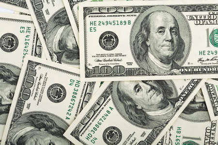 Dollar banknotes background