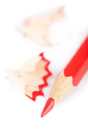 red pencil isolatedの写真素材