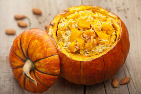 pumpkin risotto の写真素材