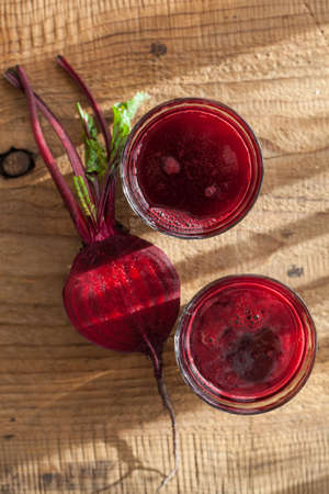 fresh healthy beetroot juice and vegetableの写真素材