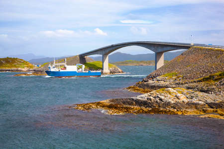 Bridge on Atlantic road Norwayの写真素材
