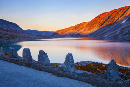 lake at Gamle Strynefjellsvegen, National tourist road, Norway