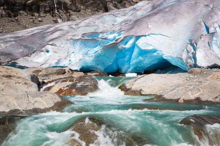 Nigardsbreen glacier in summer, Norway