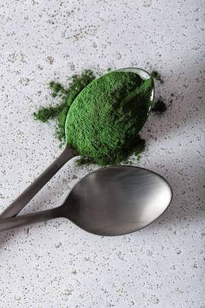 spirulina powder healthy dietary supplement