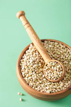 Raw green buckwheat healthy ingredientの写真素材