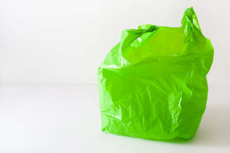 disposable plastic bag, waste, recycling, environmental issuesの写真素材
