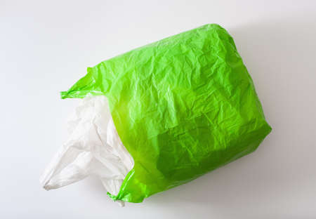 disposable plastic bag, waste, recycling, environmental issuesの写真素材