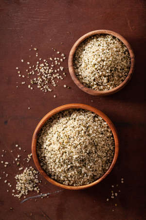 hulled hemp seeds, healthy superfood supplementの写真素材