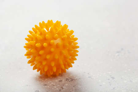 massage rubber ball for self massage and reflexologyの写真素材