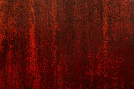 rusty orange metal wall abstract grunge backgroundの写真素材