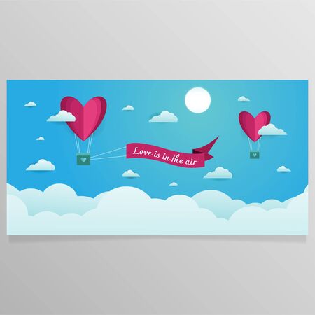 Love is in the air background designのイラスト素材
