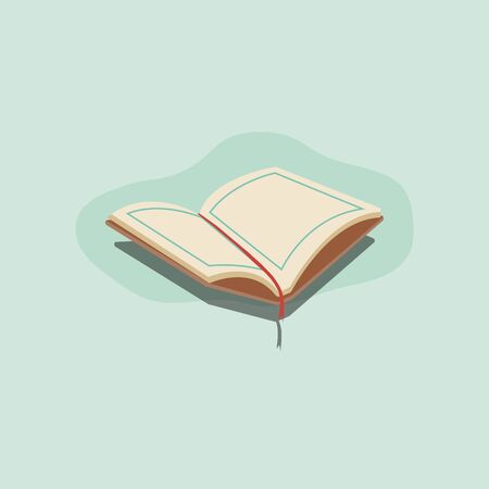 The Holy Qur'an flat illustration vector isolated backgroundのイラスト素材