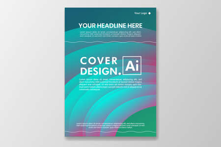 Simple cover. shape gradient abstract background design. eps file formatのイラスト素材