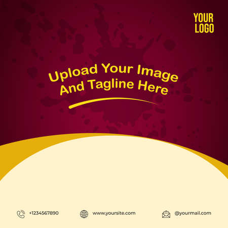 Social Media Post Template. Shop, Furniture, Food and Drink Advertisement.のイラスト素材