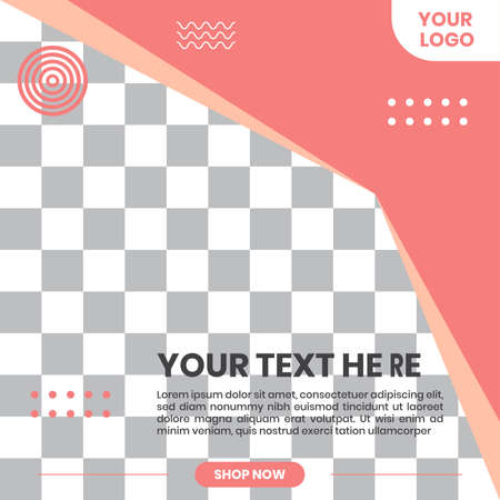 Advertisement banner or social media template shapes background design. For Advertising in Social Media Platform 01のイラスト素材