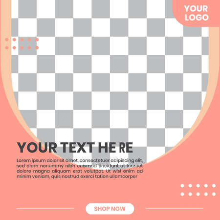 Advertisement banner or social media template shapes background design. For Advertising in Social Media Platform 01のイラスト素材