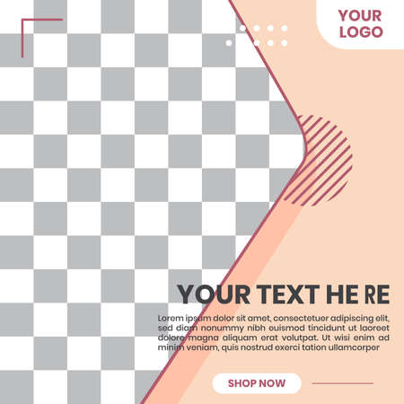 Advertisement banner or social media template shapes background design. For Advertising in Social Media Platform 01のイラスト素材