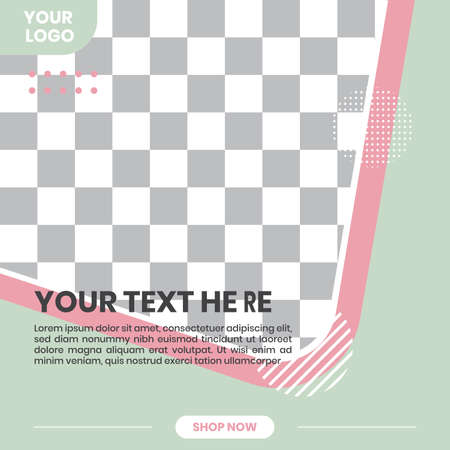 Advertisement banner or social media template shapes background design. For Advertising in Social Media Platform 01のイラスト素材
