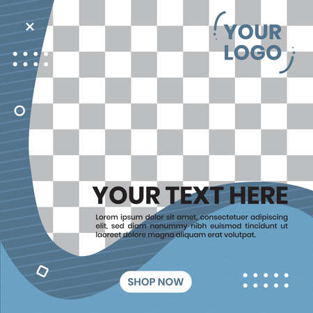 Abstract shapes background design vector. For background social media post template 02のイラスト素材