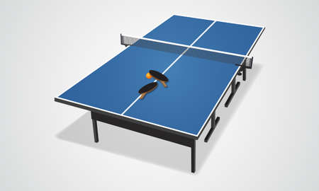 Table tennis kits vector design isolated backgroundのイラスト素材