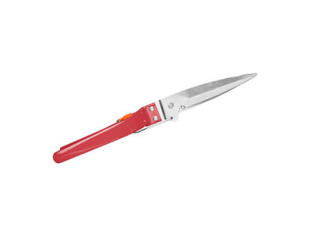 Pruning Bonsai Scissors, for plant maintenance. Isolated backgroundの写真素材