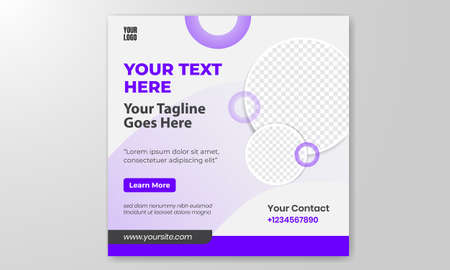 Social media banner post promotion template digital marketing corporateのイラスト素材