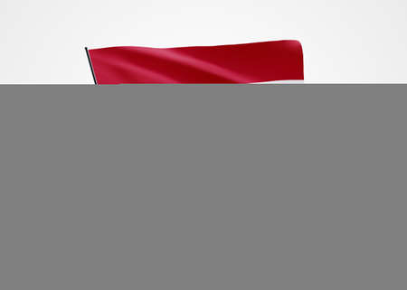 Paraguay flag flying high in the white isolated background. May 15 Paraguay independence day World national flag collection world national flag collectionの写真素材