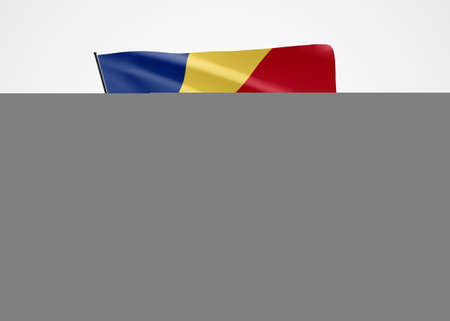 Seychelles flag flying high in the white isolated background. June 29 Seychelles independence day World national flag collection. Nation flag 3D illustrationの写真素材