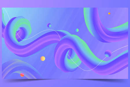 Liquify abstract background Liquid gradient abstract vector illustration background designのイラスト素材