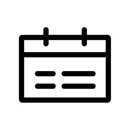 Calender icon illustration for business and management schedule on isolated background designのイラスト素材