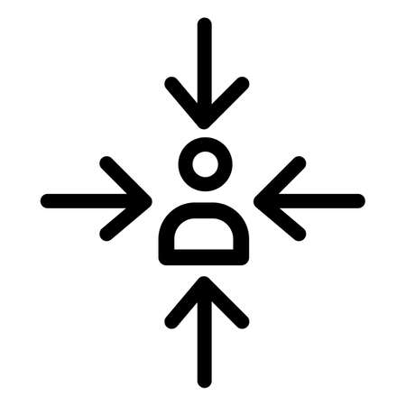 Assemble icon illustration for business and management on isolated background designのイラスト素材