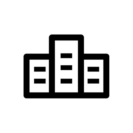 Building icon or cityscape symbol illustration on isolated background designのイラスト素材