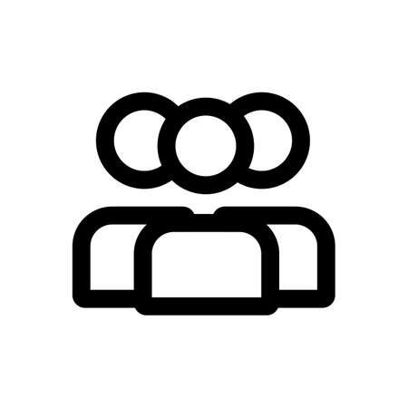 People admin icon illustration for business and management on isolated background designのイラスト素材