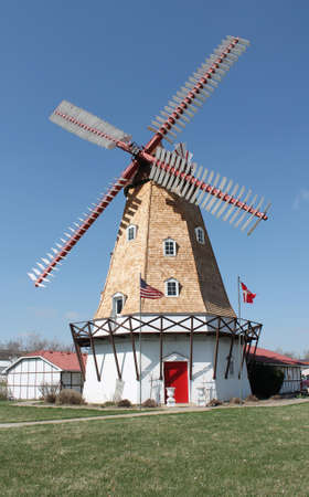 Authenic Danish Windmillの写真素材