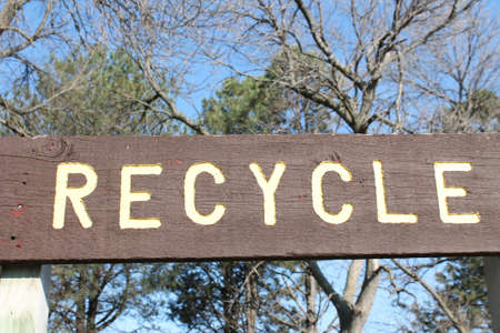 Recyle Sign at State Parkの写真素材