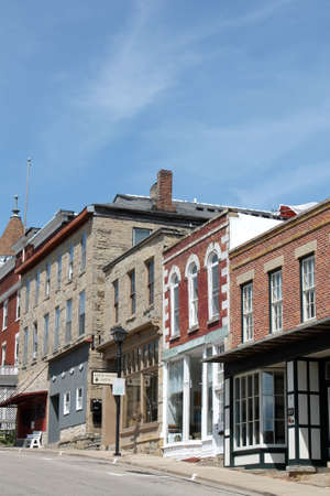 Mineral Point Wisconsin Streetのeditorial素材