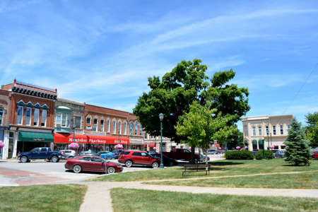 Downtown Winterset Iowaのeditorial素材